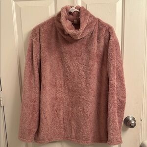 Cozy Pink Turtleneck Sweater